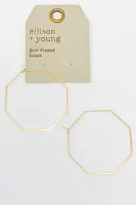 Octagon Wire Hoops