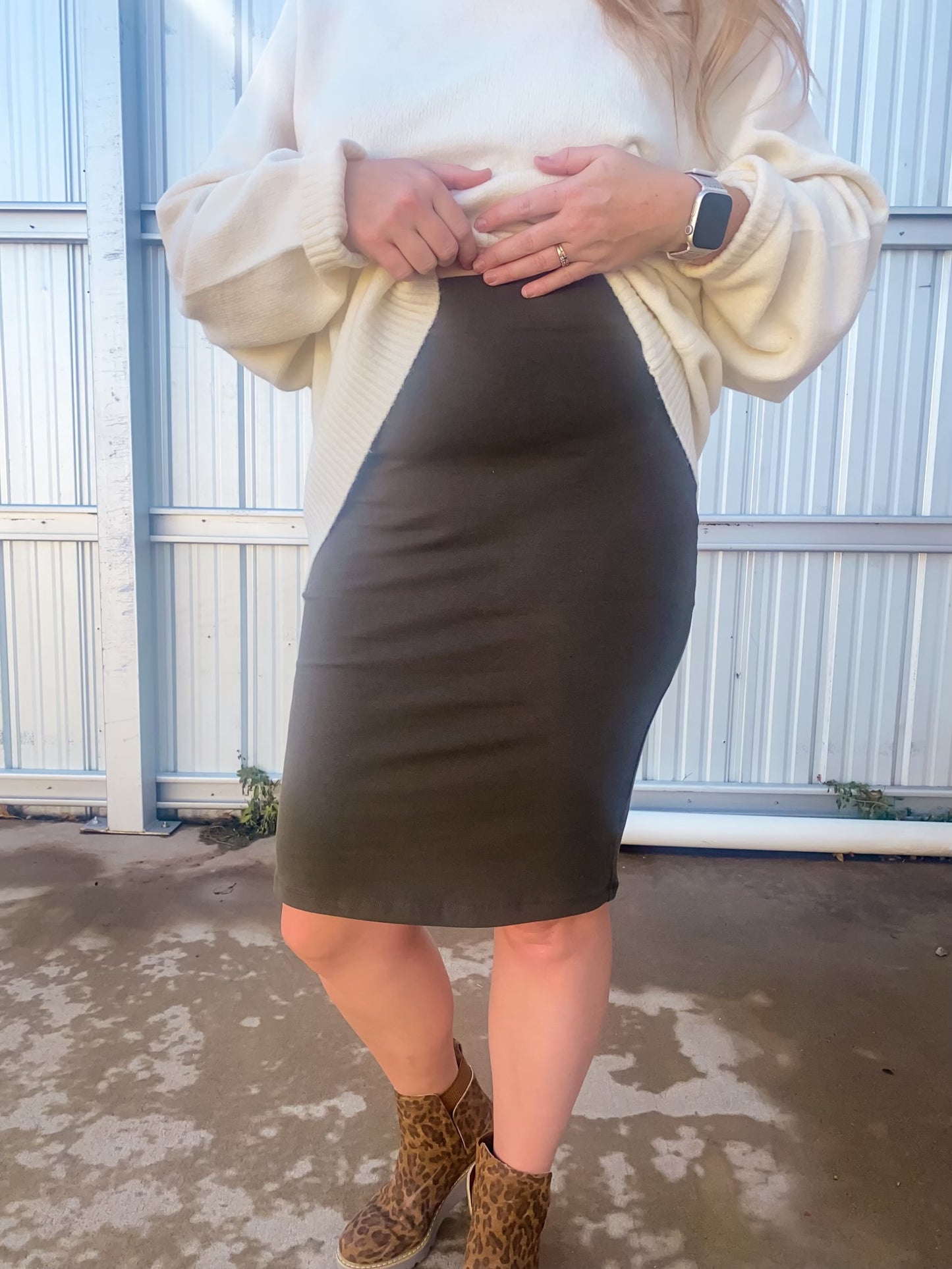 Pencil Skirt(brown)