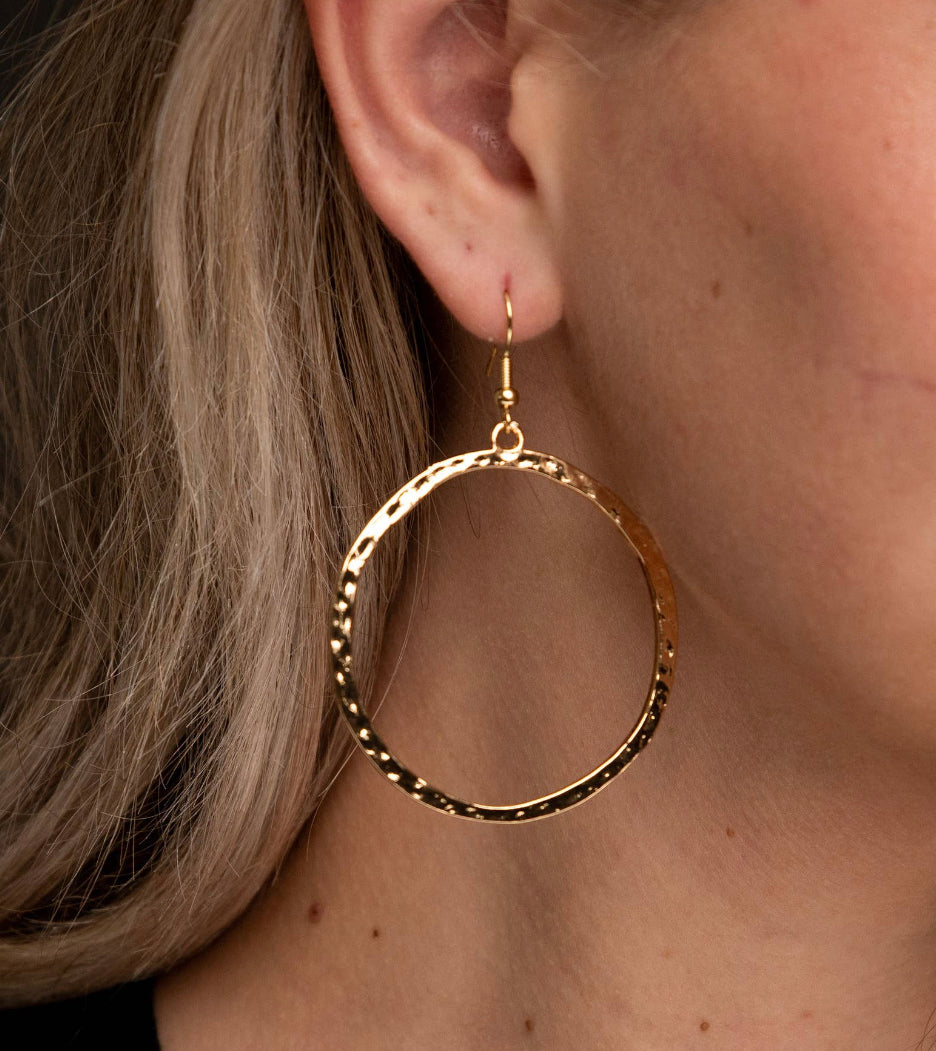 Burnished Gold Earrings
